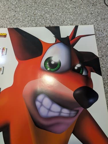 Rare Crash Bandicoot Original PlayStation PS1 Poster - Rare, Nice - 22x28 — photo 6