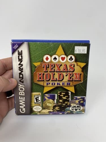 Texas Hold'em Poker Nintendo Game Boy Advance GBA BOX & Manual ONLY no Game
