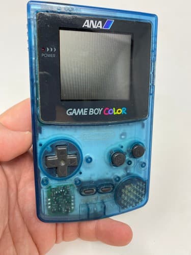 Nintendo GAME BOY COLOR ANA Limited Edition Skelton Blue Console CGB-001 Japan