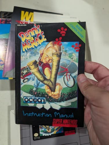 Dennis The Menace (Super Nintendo SNES) Complete in Box CIB — photo 9
