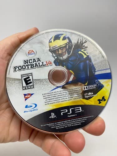 NCAA Football 14 (Sony PlayStation 3, 2013) PS3 Disc Only Untested Scratched — photo 2