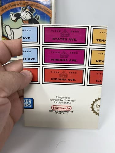 Monopoly (Nintendo Entertainment System, 1991) - Game Box And Poster - Tested — photo 9