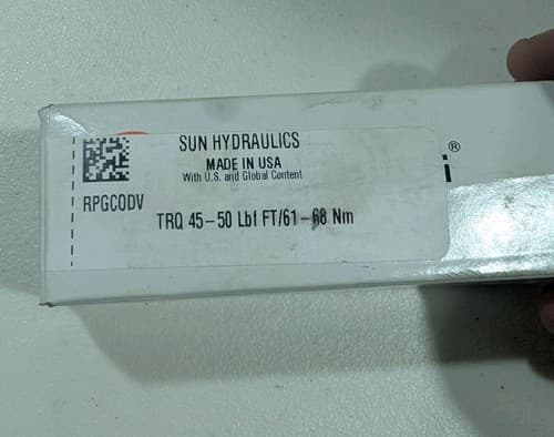 Sun Hydraulics TRQ 45-50 LBF FT/61-68 Nm Cartridge Valve — photo 2