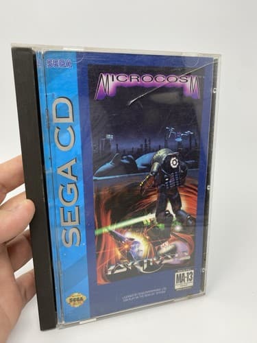 Microcosm (Sega CD, 1993) Complete W/ Case & Manual CIB - Tested w/ Reg Card