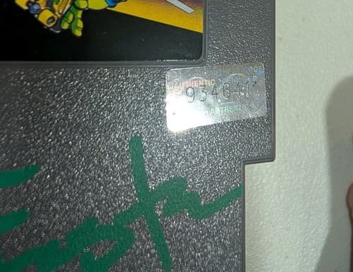 Kevin Eastman Signed Teenage Mutant Ninja Turtles NES Game W/ COA - Cartridge  — photo 3