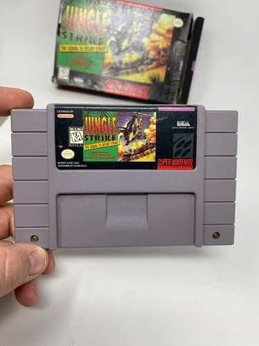 Jungle Strike Super Nintendo (SNES) CIB Complete Game, Box, Manual — photo 8