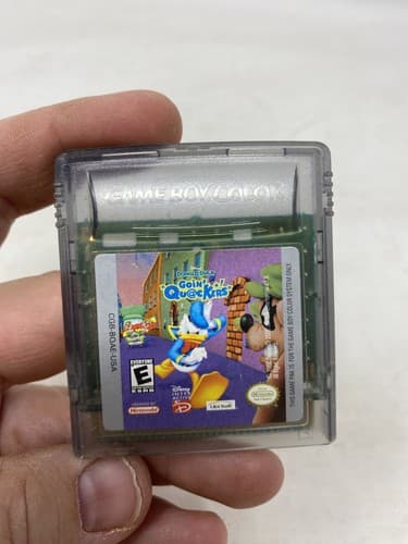 Donald Duck Goin’ Quackers (Nintendo Game Boy Color, 1989) Cart Only Authentic