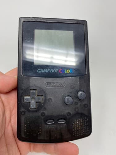 Game Boy Color Aiden Clear Black GBC Handheld Loose Very Rare OEM Smoke Tested — photo 3