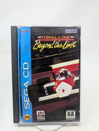 Formula One World Championship: Beyond the Limit (Sega CD, 1994) Complete W Reg