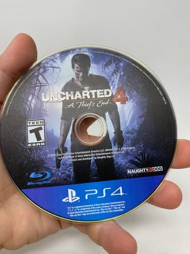 Uncharted 4 A Thief's End (PS4) PLAYSTATION 4 DISC ONLY TESTED — photo 2