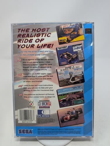 Formula One World Championship: Beyond the Limit (Sega CD, 1994) Complete W Reg — photo 3