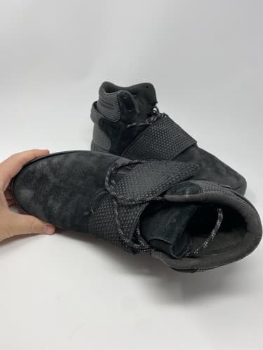 Adidas Tubular Invader Strap Shoes Sneakers Men's Size 12 Suede Black — photo 5
