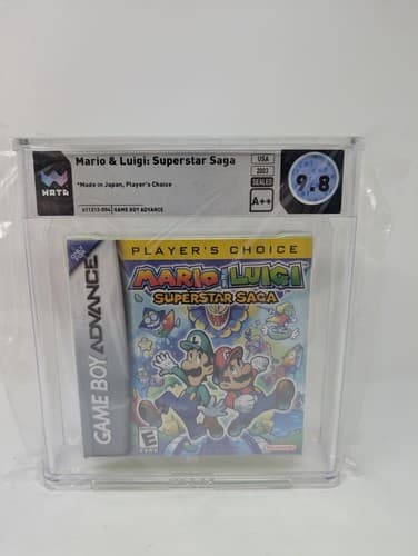 Mario & Luigi Superstar Saga Players Choice GBA WATA 9.8 A++ Graded
