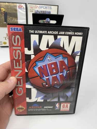 Sega Genesis Lot Of 5 BOX ONLY Madden NBA Jam PGA Tour Buster Boxing Soccer — photo 9