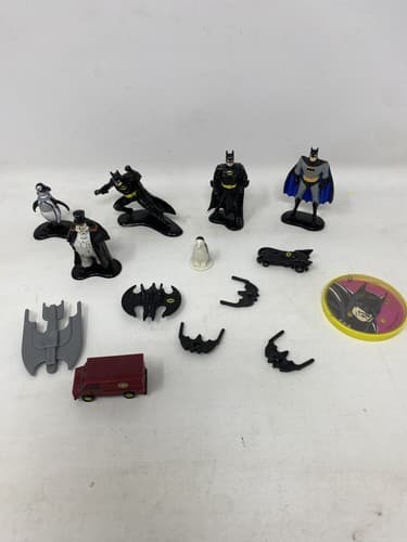 vintage 1990 ERTL die-cast DC comics,Batman,Joker, penguin Lot Mini Rare HTF