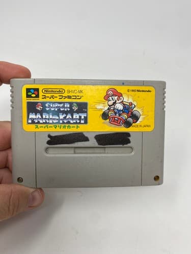 Super Mario Kart Nintendo SFC Super Famicom SHVC-MK Game Soft Japan Cart Only