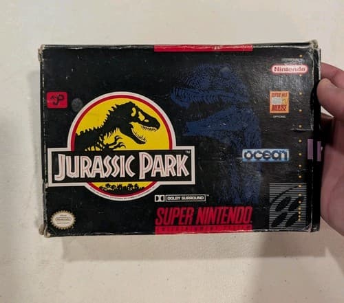 Jurassic World SNES Super Nintendo Game And Box, No Manual, Tested