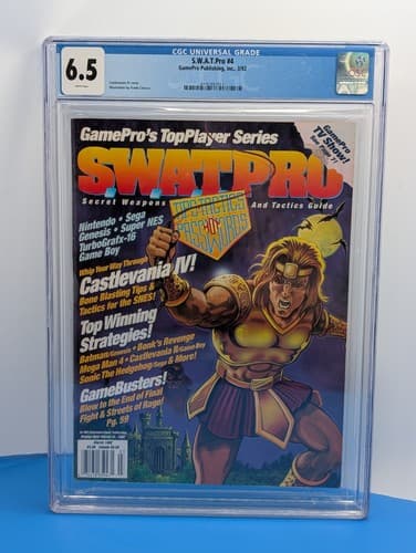 SwatPro Magazine - March 1992, Super Castlevania IV, Swat Pro, GamePro CGC 6.5