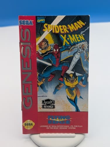 Spider-Man/X-Men: Arcade's Revenge (Sega Genesis, 1993) - Complete CIB, TESTED — photo 4