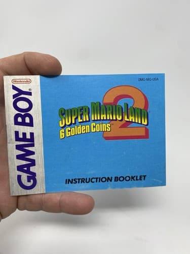 Super Mario Land 2 6 Golden Coins Gameboy Instruction Booklet Manual ONLY