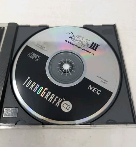 Ys III Wanderer From Ys - TurboGrafx CD Rare, Game, Case And Manual Tested — photo 5
