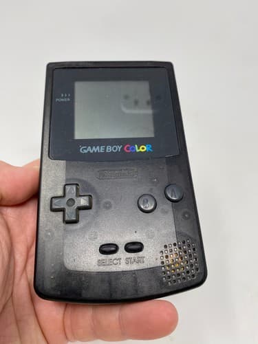 Game Boy Color Aiden Clear Black GBC Handheld Loose Very Rare OEM Smoke Tested — photo 4