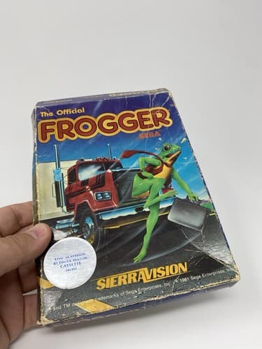 Sega TRS-80 Frogger Model I-III 16k Tape Radio Shack Complete In Box 1983 — photo 3
