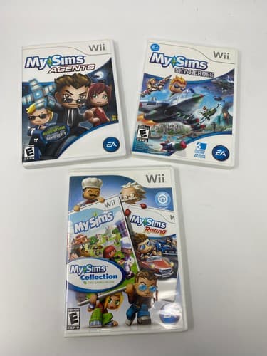 My Sim Lot Collection Agents Sky Heroes Nintendo Wii Tested Working