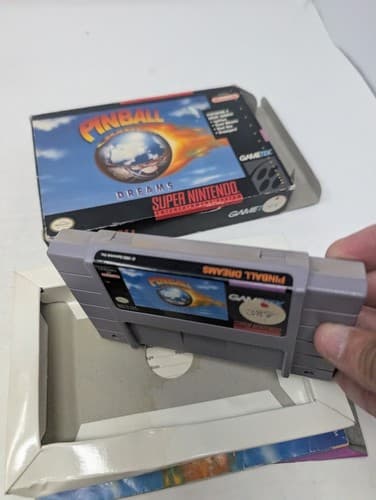 Pinball Dreams (SNES, 1994) CIB MANUAL AND INSERTS Tested — photo 9
