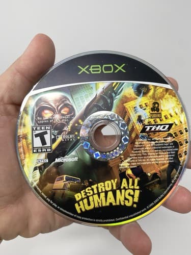 Destroy All Humans 1 and 2 Microsoft Xbox Loose Cleaned & Tested — photo 3