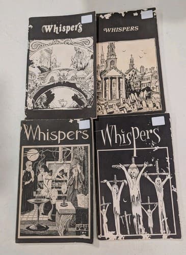 Whispers Horror Fanzine Fiction - Early Issues, Lot Of 4 Magazines