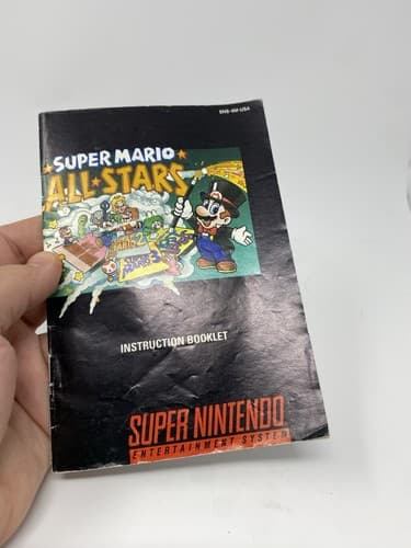 Super Mario All Stars Instruction Booklet ONLY! (SNES, Super Nintendo) Manual — photo 3