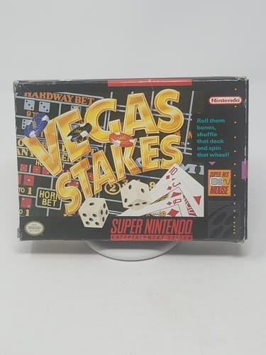 Vegas Stakes (Super Nintendo Entertainment System, 1993) - Complete In Box SNES