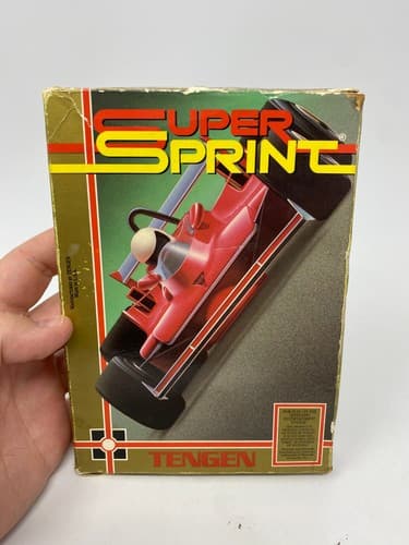 Super Sprint (NES 1989) Game Box & Registration Authentic No Manual