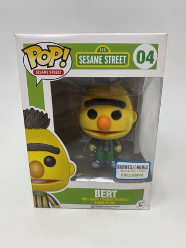 Funko Pop! Vinyl: Sesame Street - Bert - (Flocked) - B&N (Exclusive) #04