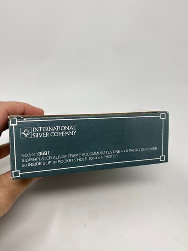 International Silver Company Photo Album Books Holds 100 4x6 Photos New In Box — photo 5
