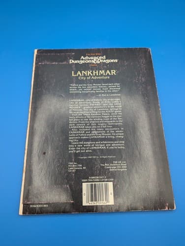 TSR 1st ed. AD&D Lankhmar - City of Adventure - Map, no booklet — photo 2