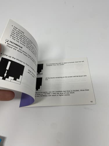 Tetris For The NES - Nintendo Instruction Manual / Booklet Only — photo 6