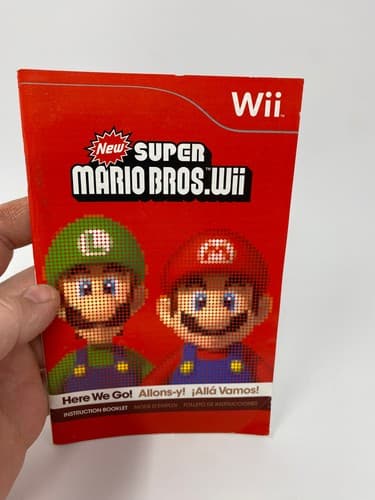 New Super Mario Bros. Nintendo Wii - MANUAL ONLY - No Game