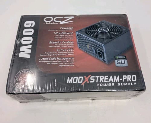 OCZ Mod X Stream-Pro 600W Power Supply Brand New Sealed