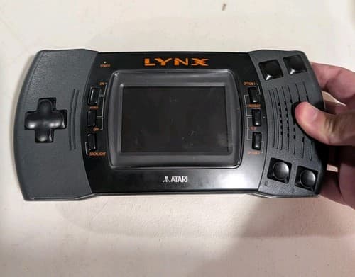 Atari Lynx II 2 Console System For Parts or Repair w/o Battery Cover 