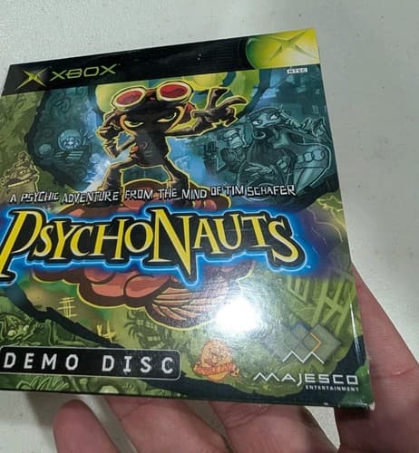 Psychonauts Demo Disc ORIGINAL Xbox not for resale Video Game PROMO SEALED NOS — photo 6