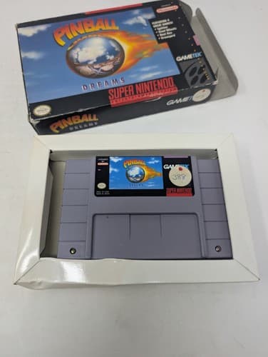 Pinball Dreams (SNES, 1994) CIB MANUAL AND INSERTS Tested — photo 7