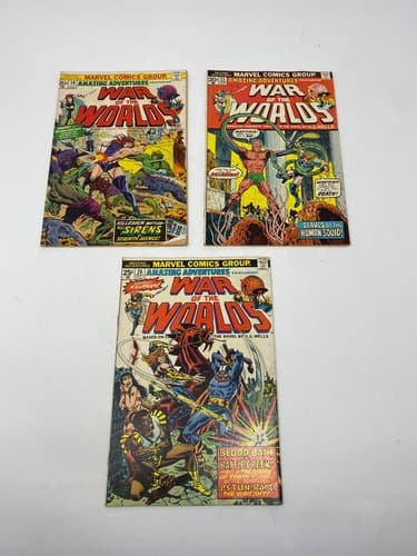Lot of 3 Marvel Amazing Adventures War of the Worlds #19, 22, 26