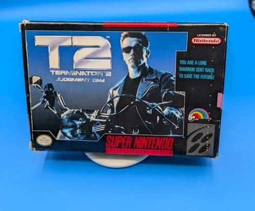 T2: Judgment Day (Super Nintendo Entertainment System, 1993) Game, Box, Manual