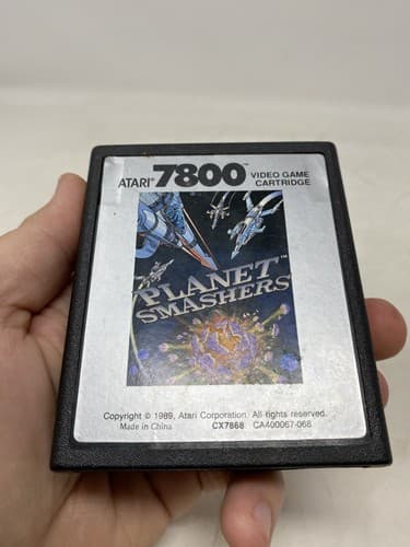 Rare NTSC USA Version Atari 7800 / 2600+ Game PLANET SMASHERS Tested Works Shmup — photo 4