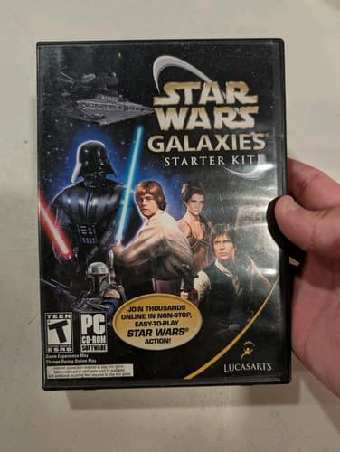 Star Wars Galaxies PC – Starter Kit, 6 Discs,.Good Shape, No Manual/Serial