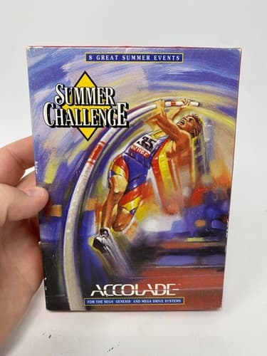 Summer Challenge (Sega Genesis) CIB Complete w/ manual inserts poster cards etc