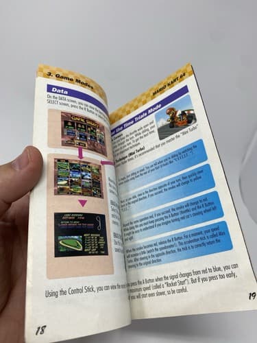 Mario Kart 64 - N64 Nintendo 64 Instruction Manual Only⭐ — photo 8