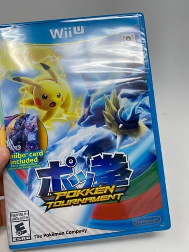 Pokken Tournament Wii U Shadow Mewtwo amiibo Card FIRST PRINT NEW FACTORY SEALED — photo 3